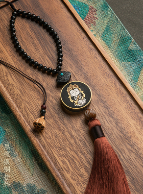 镶铜工艺品八大生肖本命相汽车挂件车内车载挂饰装饰后视镜吊饰男