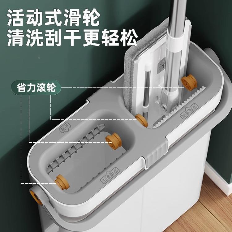平板拖一拖净家用23新款免手洗拖布桶墩布把地0拖懒人2拖地神器拖