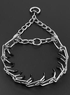 狗刺激链调训整链戴训HJY练项圈脖圈脖套P链颈圈训练用狗品项帽圈