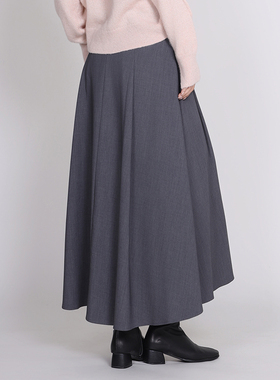 Jane express/简表达25冬新款伞裙半身裙休闲百搭高级感DBQ52002