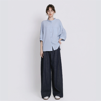 Janeexpress亚麻修身香蕉裤