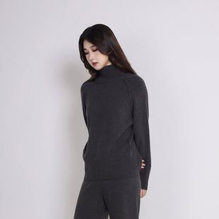 高领针织衫 Jane 毛衫 简表达25冬新款 纯色秋冬DMS51010 express