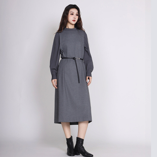 不含腰带 简表达25年冬新假两件连衣裙DLY53004 express Jane