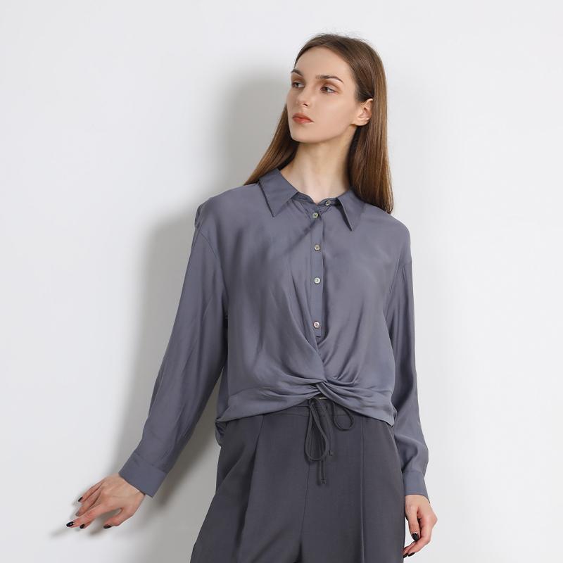 简表达25年春季新款长袖衬衣衬衫