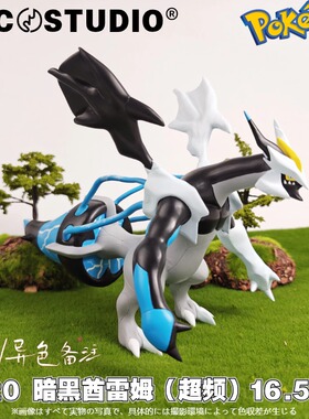 PCC宝可梦立体图鉴补全 暗黑焰白酋雷姆神奇宝贝口袋妖怪卡通手办