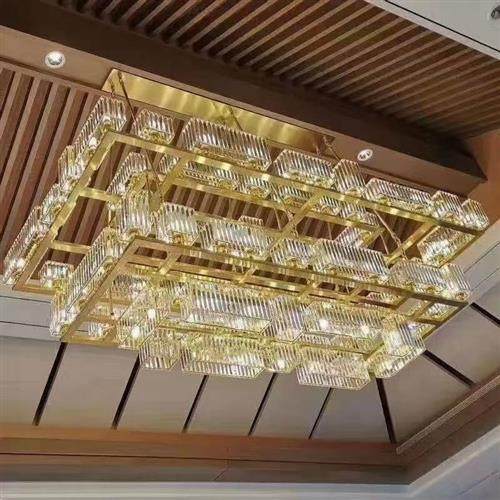 新中式简约铁艺玻璃火锅店咖啡厅茶楼售楼部酒店会所大厅工程吊灯,家装灯饰光源,客厅吊灯,淘宝优惠券,粉丝福利购,淘宝优惠卷