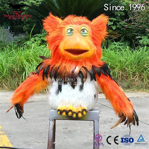 卡通仿真动物猫头鹰形象生动机械模型声光电结合仿真动物厂家