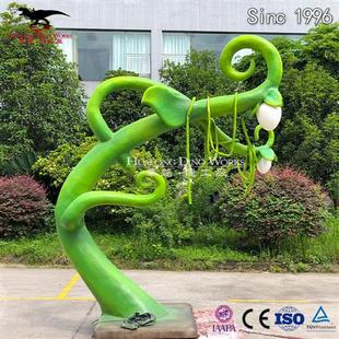 大型仿真定制硅胶植物园艺氛围装饰遮阳花伞藤蔓植被经久耐用