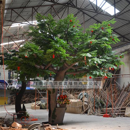 大型仿真树厂家枫杨树假树假绿植人造胡杨树仿真枫树假枫树叶