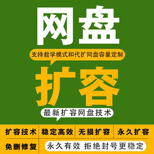 百度网盘会员扩容技术永久扩容免删除容量转存修复申诉无损空间