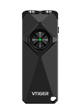 VTIGER K1 迷你高亮远射金属钥匙扣手电 C口直充尾部磁吸金属抱夹