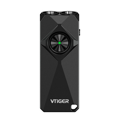 VTIGER K1 迷你高亮远射金属钥匙扣手电 C口直充尾部磁吸金属抱夹