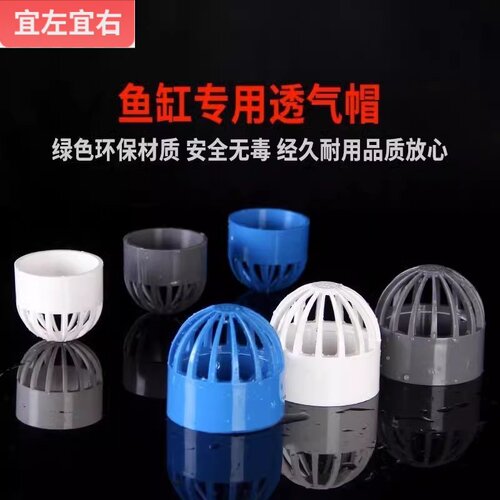PVC蓝色透气帽鱼缸透水海鲜池
