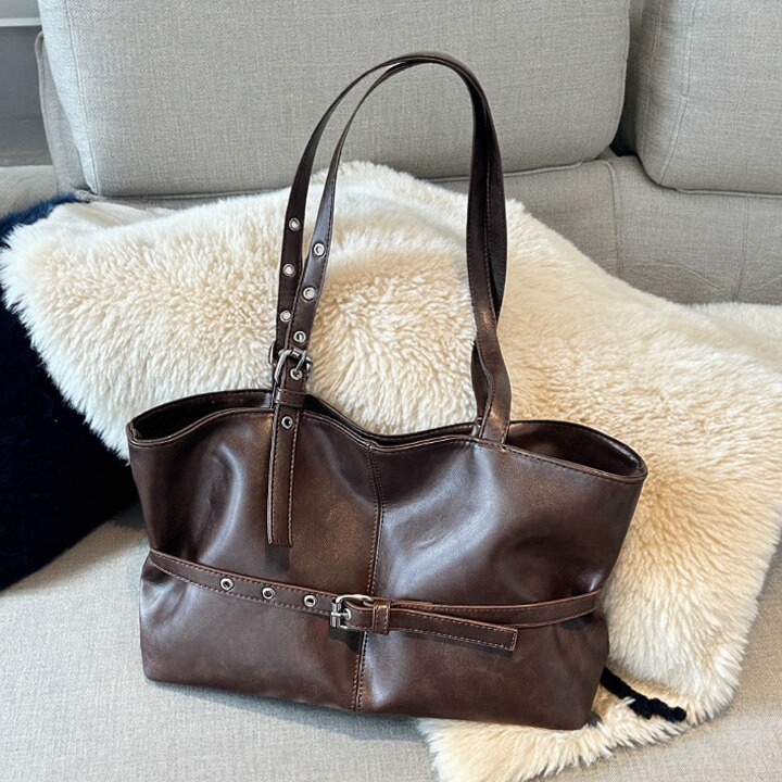 韩系质感通勤单肩包女2025新款大