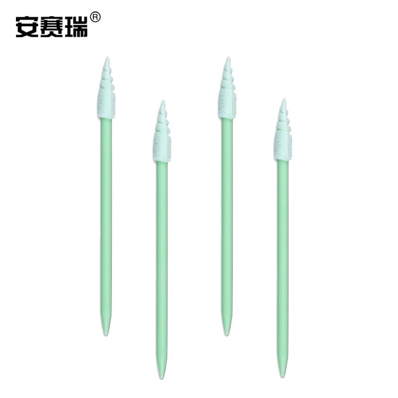 安赛瑞无尘净化海绵棉签尖头粘尘棒工业擦拭棒100支每包SW-832D24