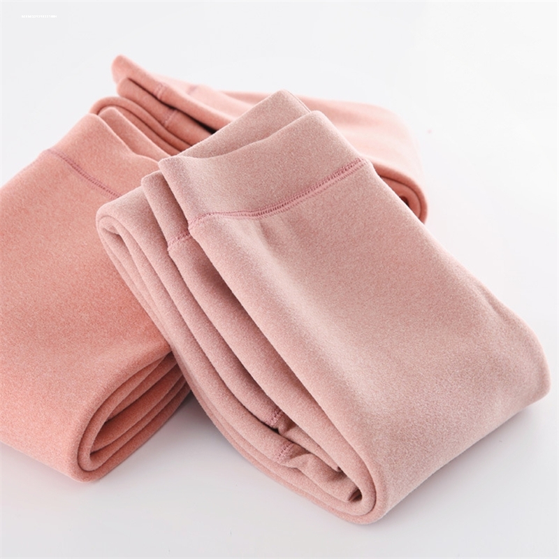 女童德绒保暖裤内穿加绒加厚高腰打底裤校服神器儿童冬季薄款秋裤