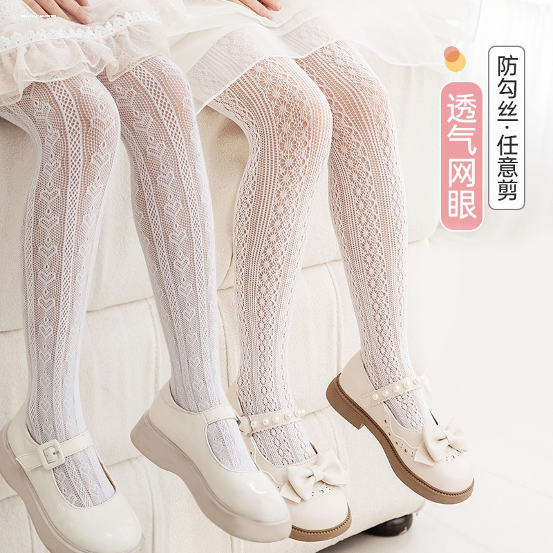2025春夏新品女童洛丽塔配裙子花边蕾丝舞蹈打底裤袜漂亮公主裙袜