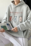L2838P48港风模特秋新款港风ins连帽套头印花卫衣外套学生男女，男装卫衣，星座510A-6