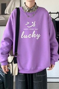 Y2297P38港风21秋季新款动漫圆领卫衣男潮流宽松青少年休闲外套图片