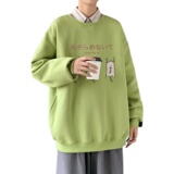 Y2839P38港风模特秋新款港风ins外套学生男卫衣圆领套头印花卫衣，男装卫衣，星座510A-6