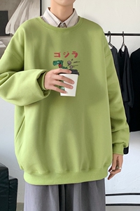 Y2446P38春秋季新款圆领卫衣男宽松套头衫港风休闲外套ins潮图片