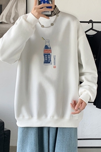 Y2484P38运动外套ins港风秋卫衣2021秋冬男圆领韩版嘻哈休闲上衣,秋季小个子女生搭配文艺风图片