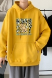 L2541P48秋装21中性纯色连帽卫衣套头宽松外套情侣装打底帽衫，男装卫衣，星座510A-6