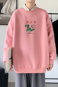 Y2446P38秋季男士bf宽松卫衣港风卫衣新款圆领韩版潮流衣服图片