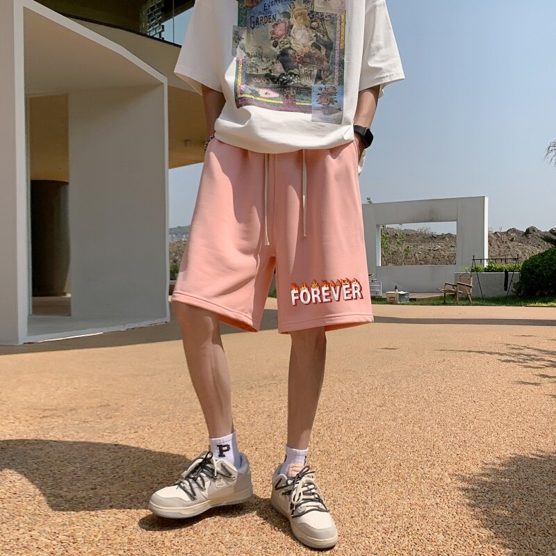 DD3677P28韩版潮流ins港风宽松短裤潮牌运动休闲五分裤男夏短裤,男装休闲裤,星座510A-6