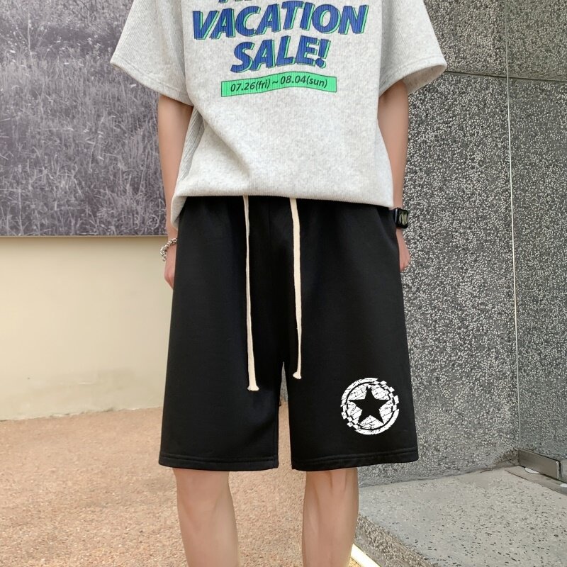 DD3684P28宽松短裤潮牌运动休闲五分裤男夏短裤韩版潮流ins港风,男装休闲裤,星座510A-6