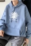 L2451P48宽松薄外套2021秋冬连帽卫衣新款男大码卫衣运动帽衫，男装卫衣，星座510A-6