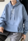 L2407P48延续潮流元素潮趣文字字母印花常规款连帽卫衣男，男装卫衣，星座510A-6