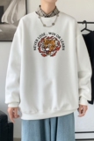 Y3257P45港风模特秋新款港风ins外套学生男卫衣圆领套头印花卫衣，男装卫衣，星座510A-6