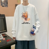 MD7341P45男生秋季宽松毛衣外套男士潮流休闲针织衫圆领毛衣上衣，男装针织衫/毛衣，星座510A-6