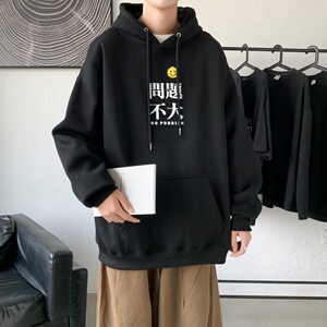 L2300P48秋装2023新款潮趣印花学生潮流男女情侣连帽卫衣图片