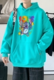 L2539P48秋装2021新款潮趣印花学生潮流男女情侣连帽卫衣，男装卫衣，星座510A-6