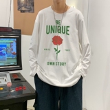 TC4004P30春秋季新款男士纯棉长袖t恤宽松夏季上衣服情侣打底衫，男装T恤，星座510A-6