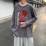 C2979P30潮牌长袖纯棉t恤秋季体恤宽松潮流潮趣文字印花宽松T恤，男装T恤，星座510A-6