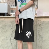 DD3682P28男夏短裤韩版潮流ins港风宽松短裤潮牌运动休闲五分裤，男装休闲裤，星座510A-6
