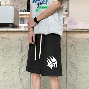 DD3682P28男夏短裤韩版潮流ins港风宽松短裤潮牌运动休闲五分裤图片