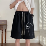 DK6654P39短裤58直播品质华棉短裤夏季宽松阔腿中裤透气短，男装休闲裤，星座510A-6