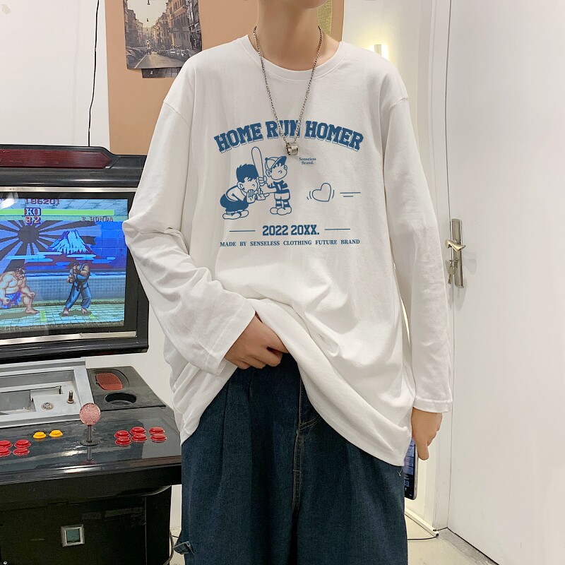 TC4012P30港风日系复古短袖t恤男2023新款宽松ins潮原宿风chic,男装T恤,星座510A-6