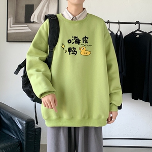 Y2490P38春秋季新款圆领卫衣男宽松套头衫港风休闲外套ins潮图片