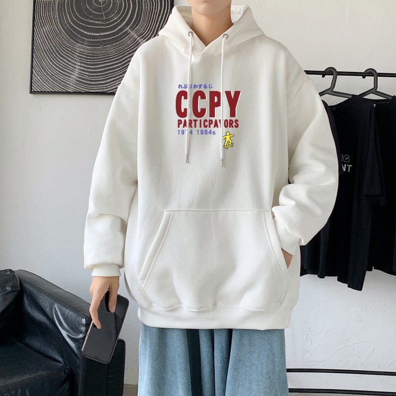 L2427P48秋港风ins连帽套头印花卫衣外套学生男女2021秋新款卫衣图片