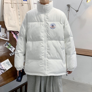 MY5561P85湖蓝色立领棉服男冬季oldschool学生面包服潮流加厚保暖图片