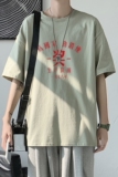 T1929P25港风室内新款半袖7080年代复古印花t恤潮牌男士夏季t恤，男装T恤，星座510A-6