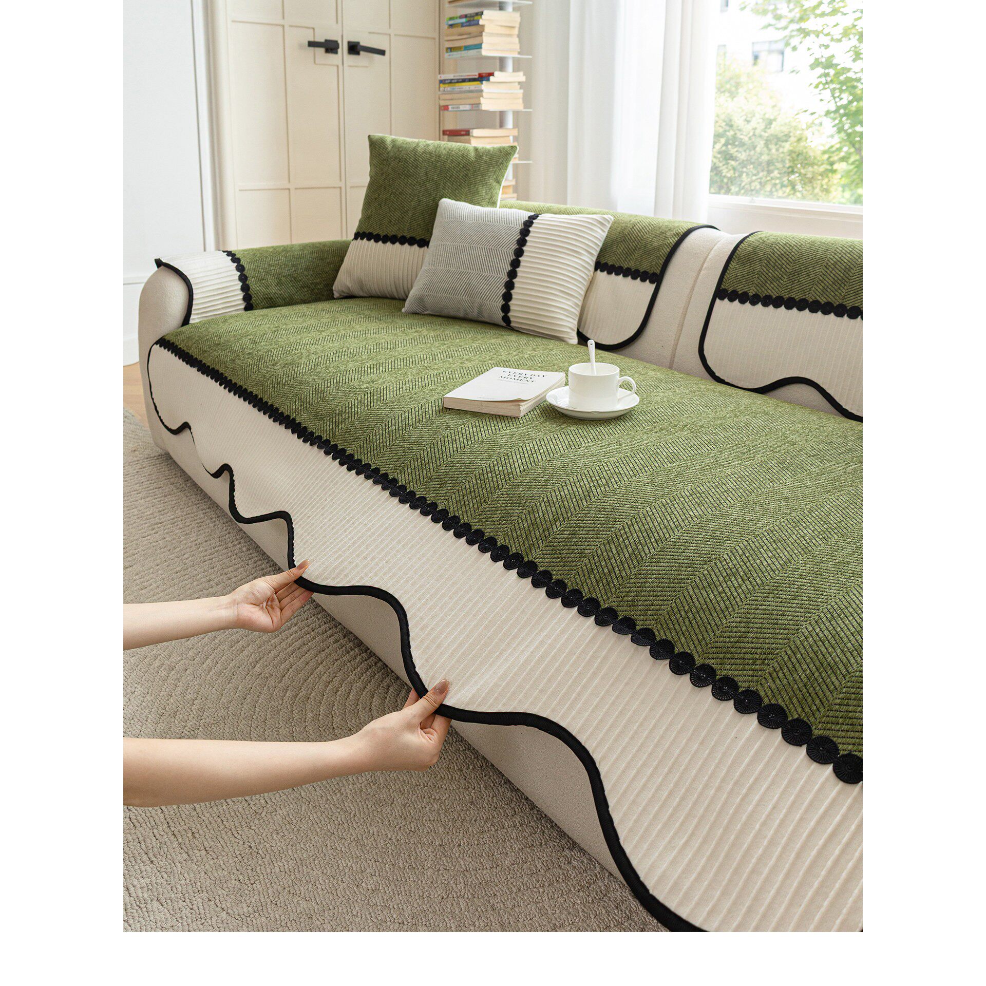 高级感异形沙发垫盖布2026新款四季通用直排固定防滑沙发坐垫套罩