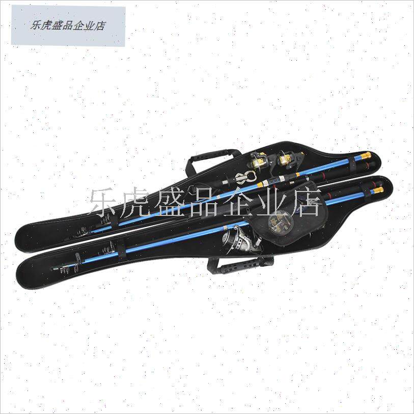 路亚专用硬壳竿包免拆轮便携大肚包轻型矶钓筏钓T渔具垂钓海钓杆.