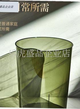 Cegier高颜值轻奢透明垃圾桶客厅F厨房卧室办公室大容量家用 硫.