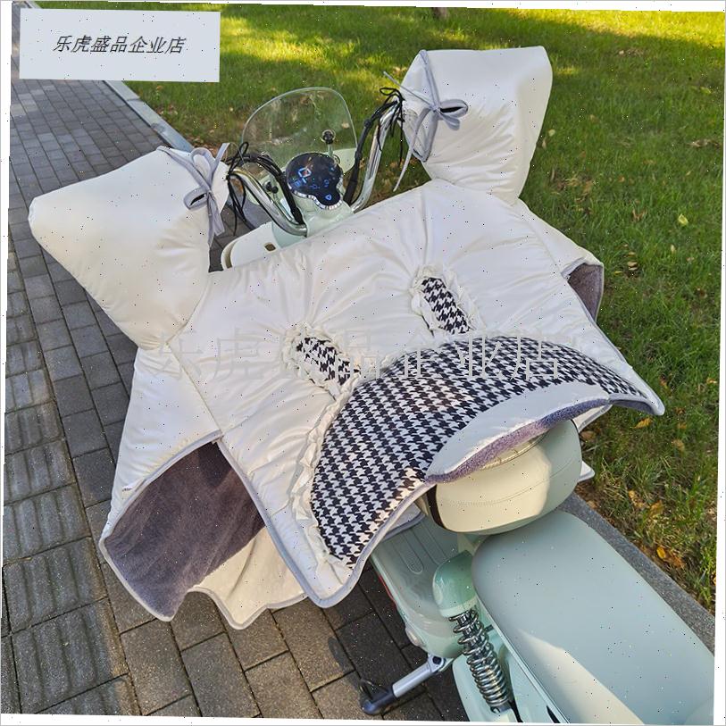 2024新款冬季踏板摩托车挡风被雅迪电动车加Q大加绒加厚防水防雨.